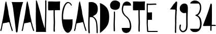 Avantgardiste 1934 Font