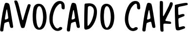 Avocado Cake Font