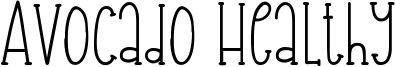 Avocado Healthy Font