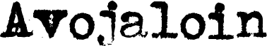 Avojaloin Font