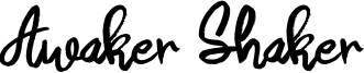 Awaker Shaker Font