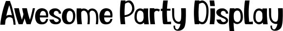 Awesome Party Display Font