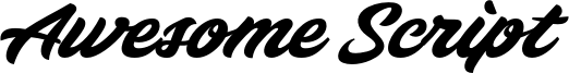 Awesome Script Font