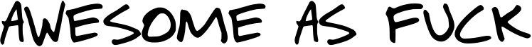 Awesome As Fuck Font