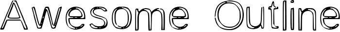 Awesome Outline Font