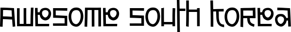 Awesome South Korea Font