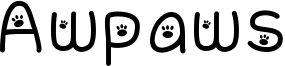 Awpaws Font