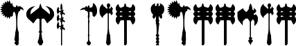 Axe for warrior Font