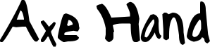 Axe Hand Font