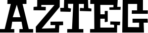 Aztec Font