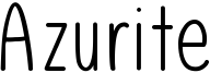 Azurite Font