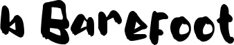 b Barefoot Font