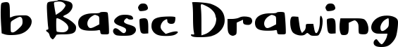 b Basic Drawing Font