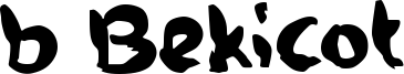 b Bekicot Font