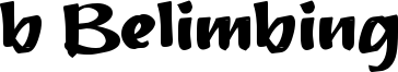 b Belimbing Font