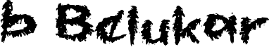 b Belukar Font