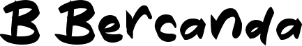 B Bercanda Font
