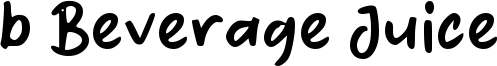 b Beverage Juice Font