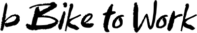b Bike to Work Font