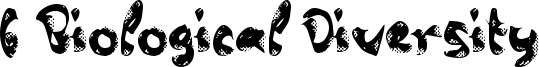 b Biological Diversity Font