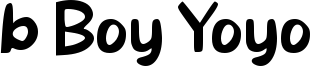 b Boy Yoyo Font