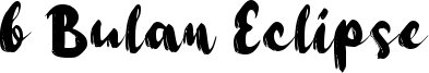 b Bulan Eclipse Font