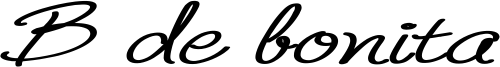 B de bonita Font