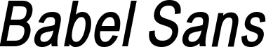 BabelSans-BoldOblique.ttf