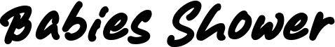 Babies Shower Font