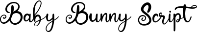 Baby Bunny Script Font