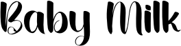 Baby Milk Font