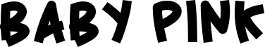 Baby Pink Font