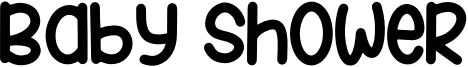 Baby shower Font