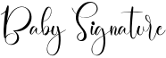 Baby Signature Font