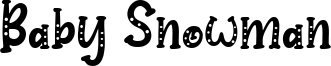 Baby Snowman Font