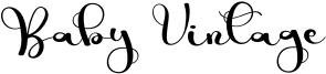 Baby Vintage Font