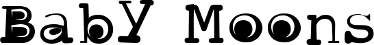 Baby Moons Font
