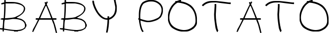 Baby Potato Font