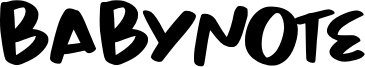 Babynote Font