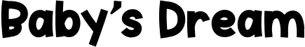 Baby's Dream Font