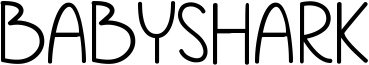 Babyshark Font
