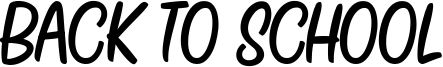 Back To School Font