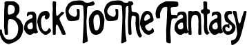 Back To The Fantasy Font
