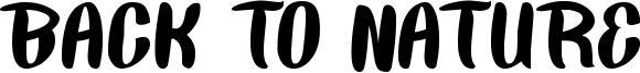 Back To Nature Font