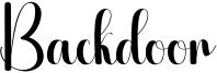 Backdoor Font