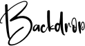 Backdrop Font