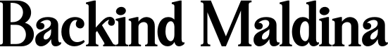 Backind Maldina Font