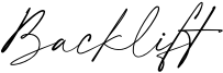Backlift Font