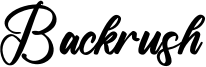 Backrush Font
