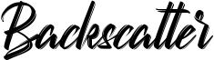 Backscatter Font